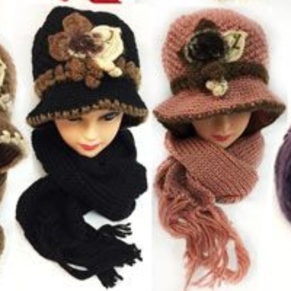 Bucket hat and scarf set- Cosplay or School Plays